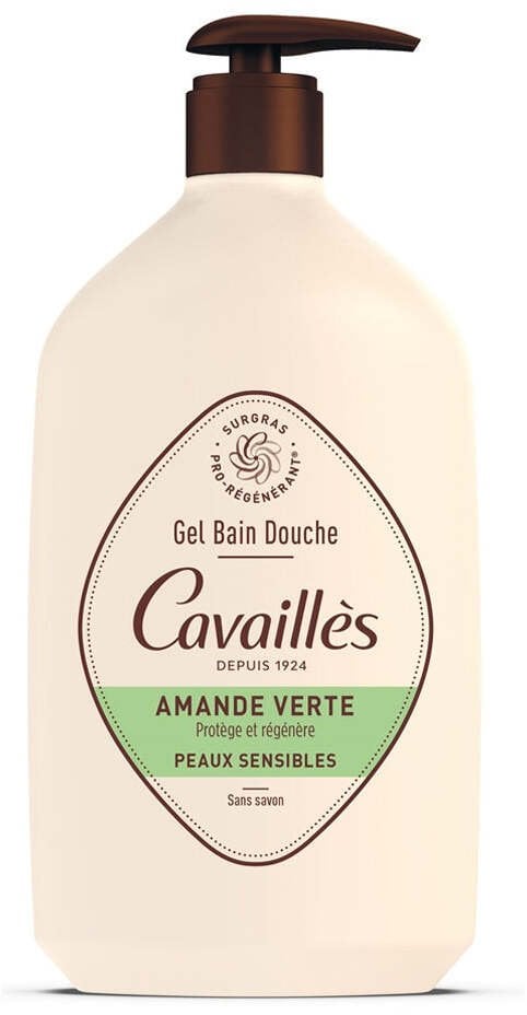 Roge Cavailles, Roge Cavailles, Green Almond, Regenerating, Shower Gel, For Sensitive Skin, 1000 ml For Women