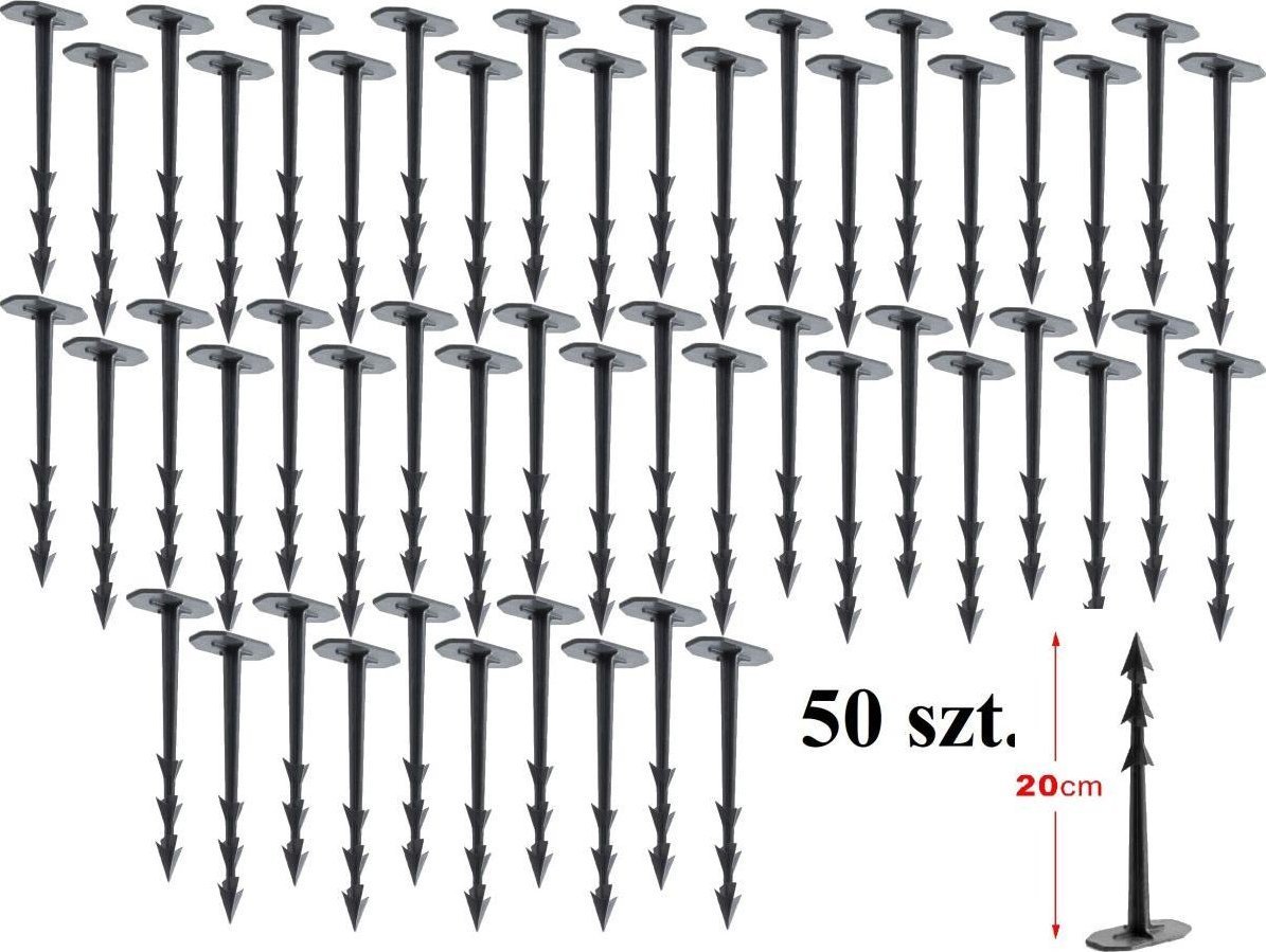 Prosperplast SZPILKI GROTY KOŁKI DO AGROWŁÓKNINY HARPOON PEG WYS. 20CM 50SZT