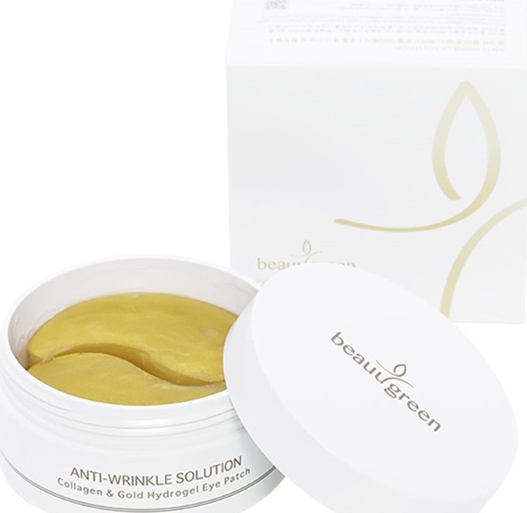 Beauugreen Beauugreen Hydrożelowe płatki pod oczy z kolagenem i złotem - 60 sztuk