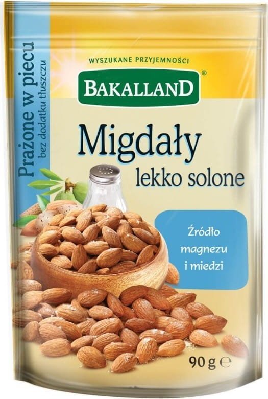bakalland Migdały lekko solone, Bakalland, 90gr