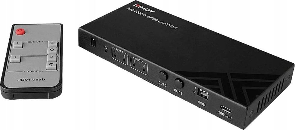 Adapter USB Lindy Adap Lindy 2x2 HDMI 8K60 Matrix