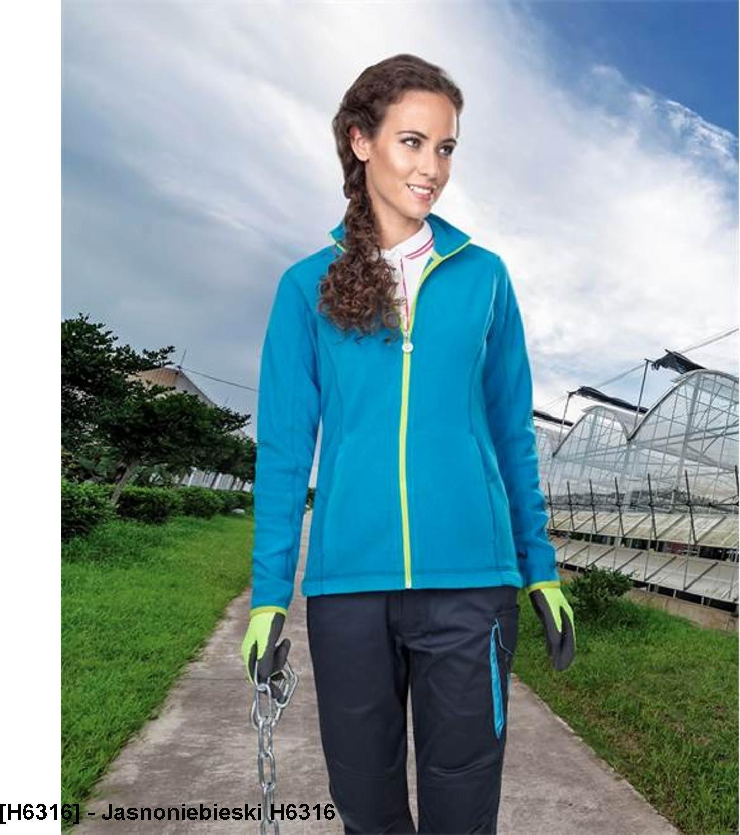 Ardon ARDON FLORET - bluza polarowa damska - Jasnoniebieski H6316 XL