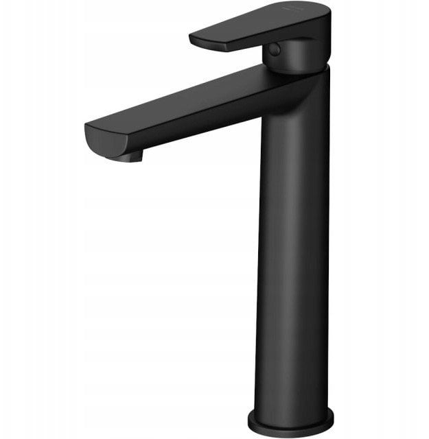 Bateria umywalkowa Cersanit (baterie umywalkowe nablatowe) Bateria umywalkowa sztorcowa, wysoka MODUO czarna (S951-585)