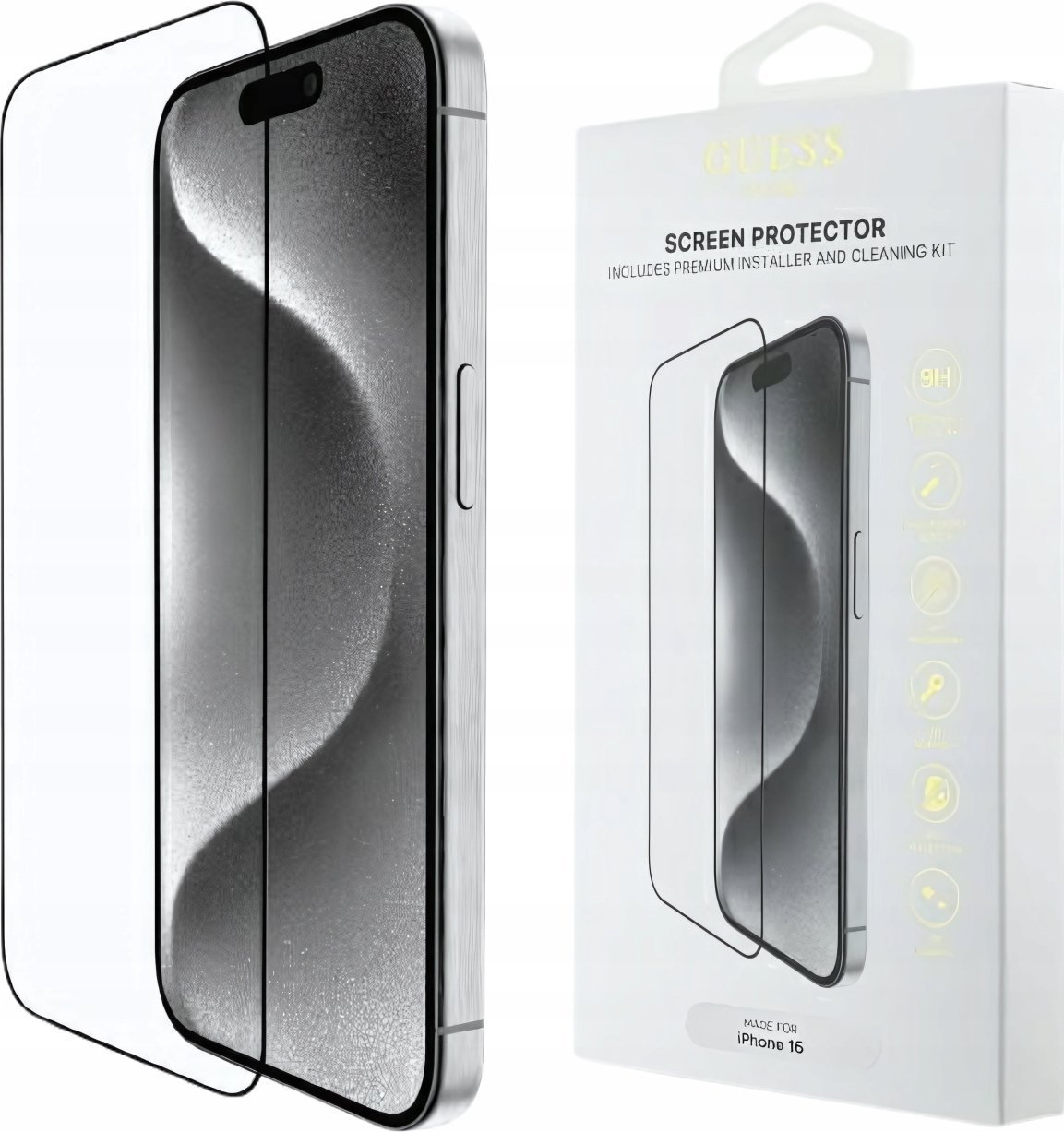 Guess GUTGP16LBOKGCIT iPhone 16 Pro 6.3" Screen Protector 2.5D Outline - display protection