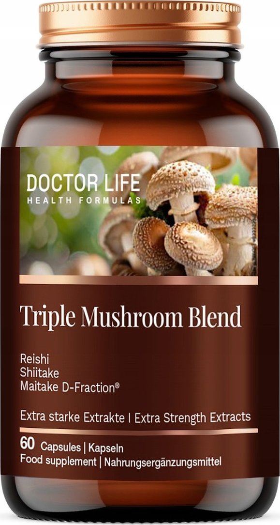 DOCTOR LIFE_Triple Mushroom Blend suplement diety 60 kapsułek