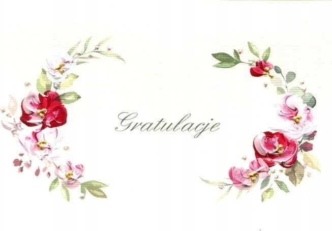 MAK Karnet Gratulacje DL G04 - Kwiaty