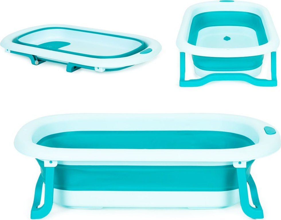 Ecotoys Wanienka dla dzieci wanna turstyczna składana odpływ zielona ECOTOYS