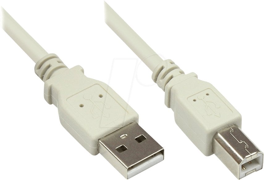 Kabel USB Alcasa USB-A - USB-B 1 m Biały (2510-1OF)