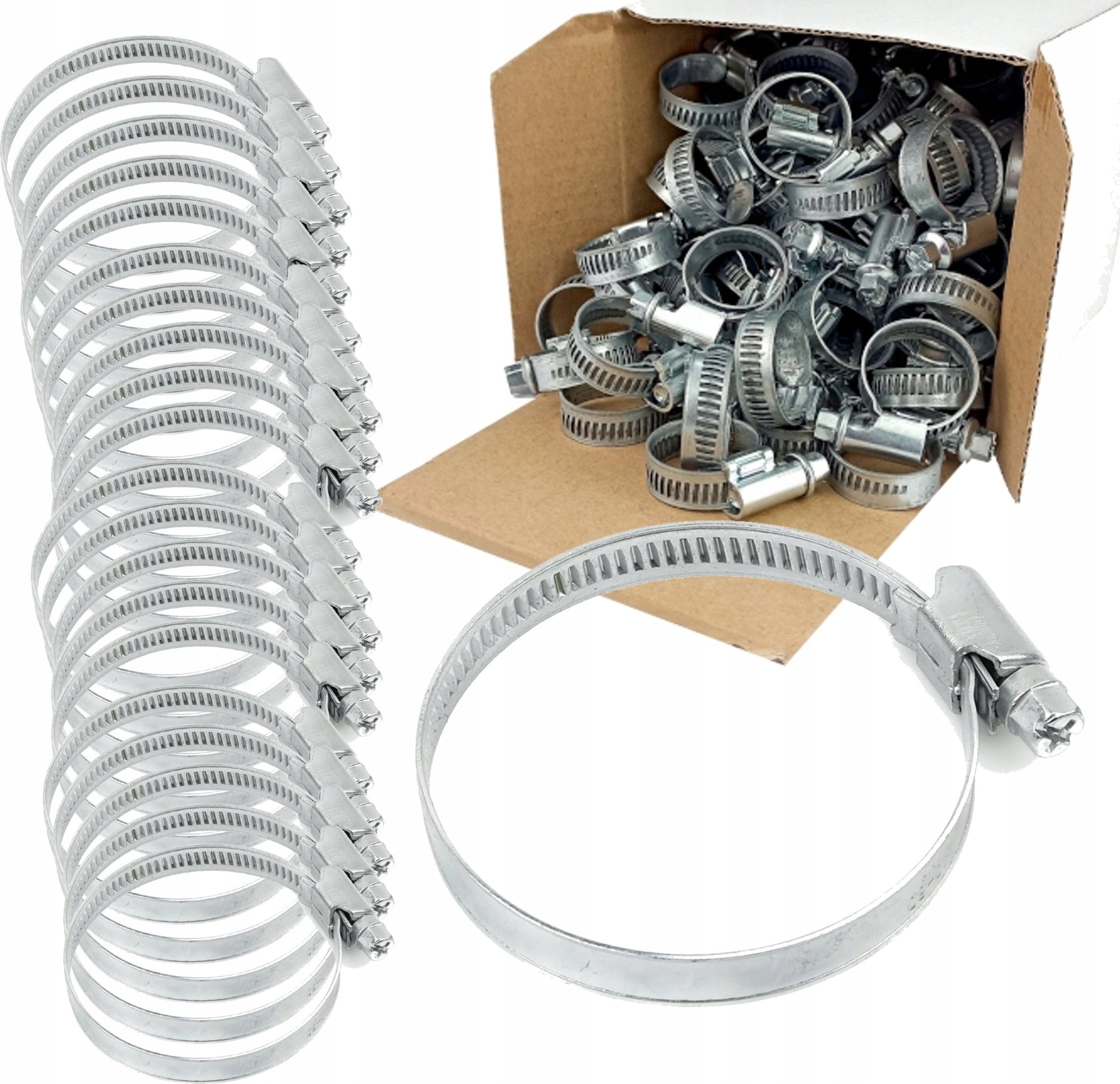 Geko Opaska ślimakowa W1 9mm 40-60 mm (25/500)