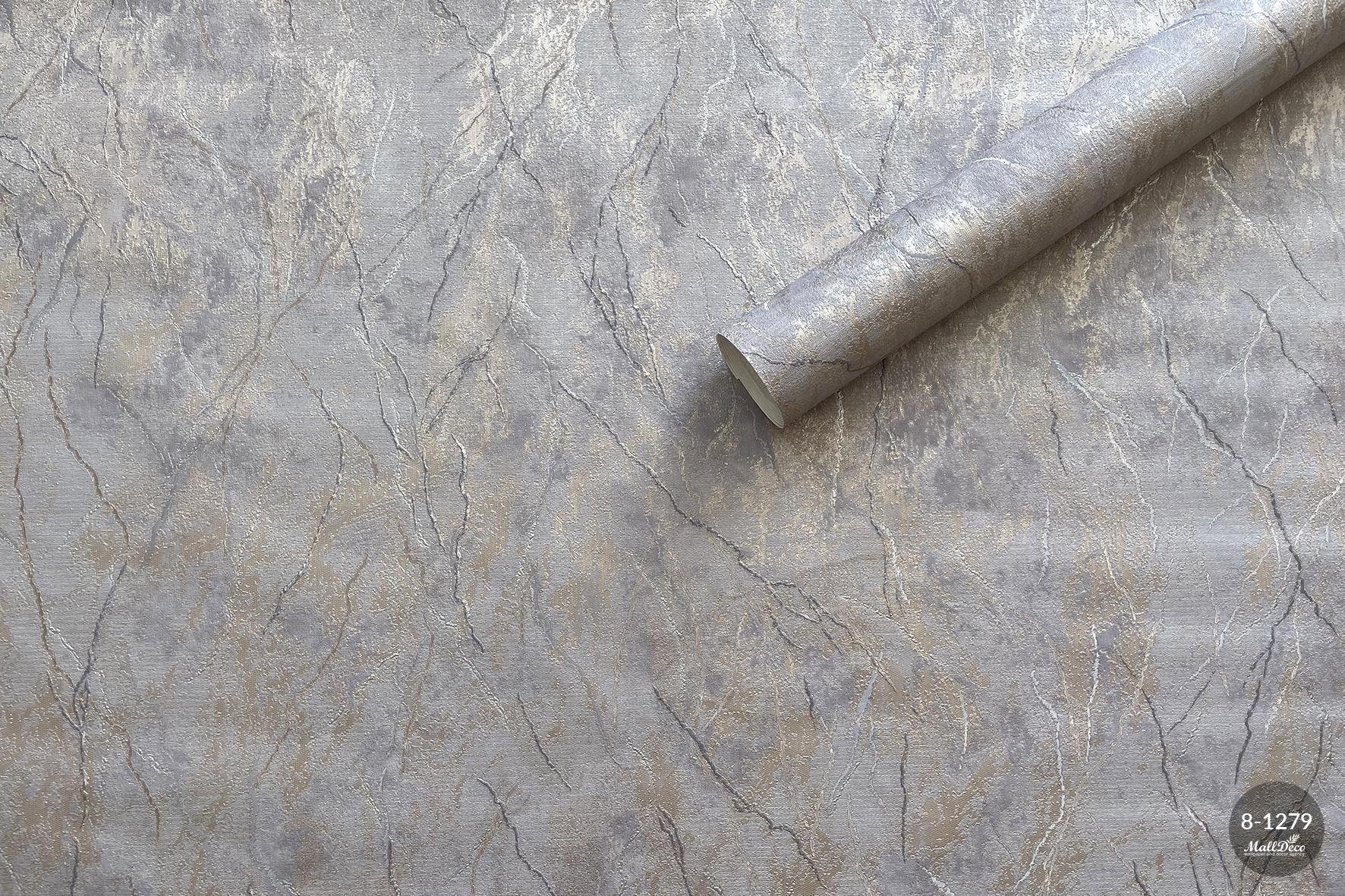 MallDeco TAPET DE VINIL MODEL ARON GRI NCHIS ART.8-1279