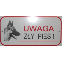 Tablica ostrzegawcza Uwaga Zły Pies!