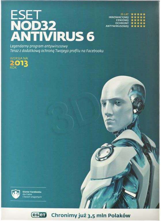 ESET NOD32 Antivirus na 1 urządzenie na 12 miesięcy (ENA-K1D1Y)