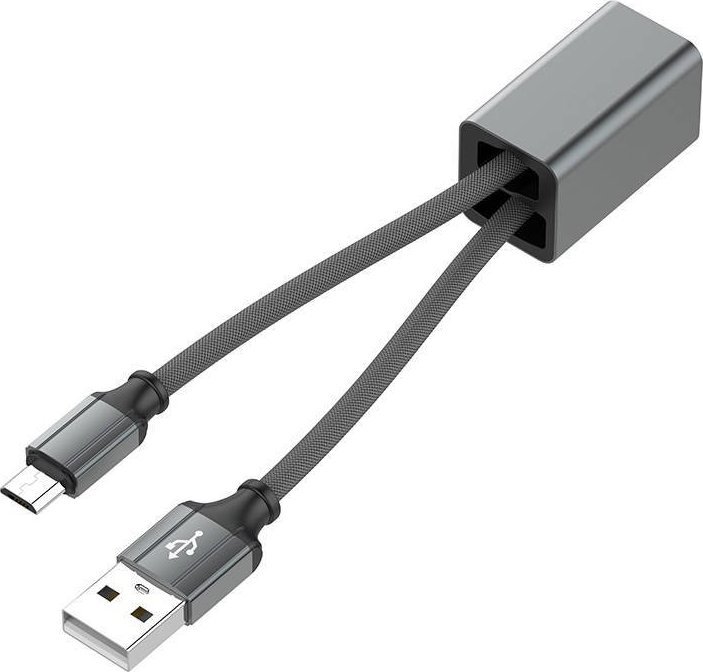 Kabel USB LDNIO USB-A - microUSB 0.25 m Czarny (LC98 micro)