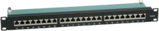 Triton VALUE Patch panel kat. 6 (klasa E) 19, 24 P, ekranowany, czarny