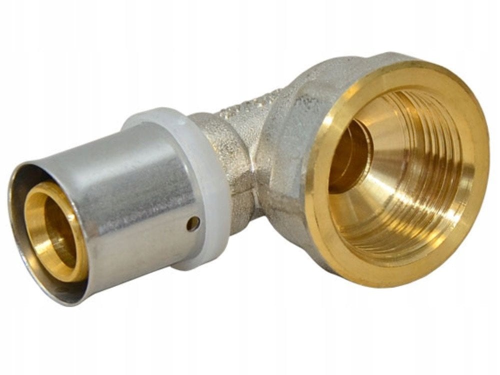 Diamond kolano zaprasowywane, KOL-DZ, PEX-AL-PEX z mosiądzu 1"x25 FZZ-005.1X25.KOL-D