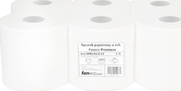 FANECO Ręcznik papierowy Faneco Premium w roli 6 szt.