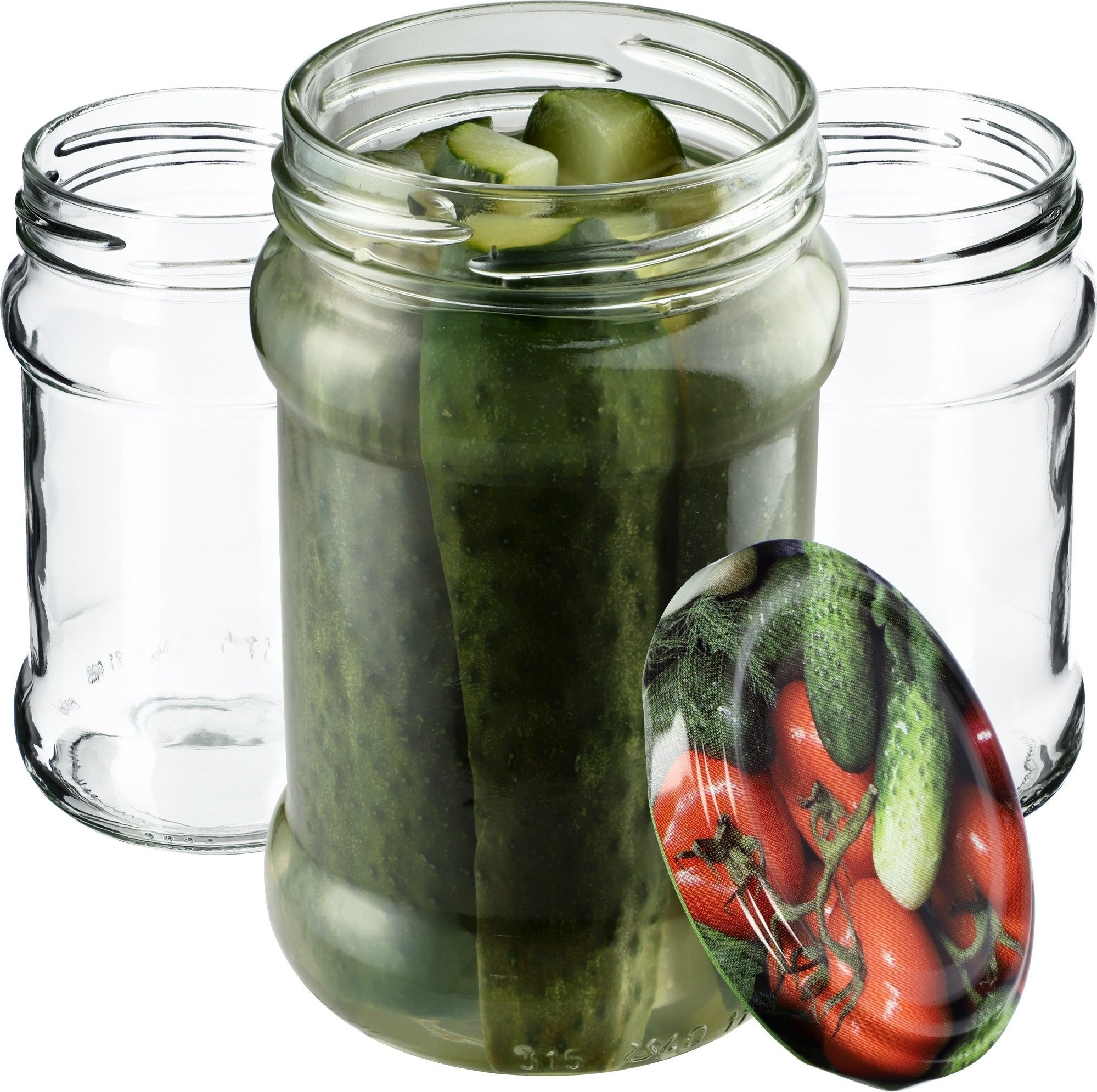 Kadax 20x Słoiki 315ml Na Przetwory Dżem Miód Z Zakrętką