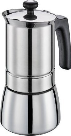 Kawiarka Cilio Kafeteria stalowa, śred. 10 x 20 cm, 6 filiżanek, metaliczna Tosca / Cilio