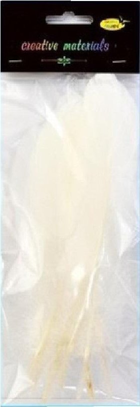 Piórka twarde białe 10szt