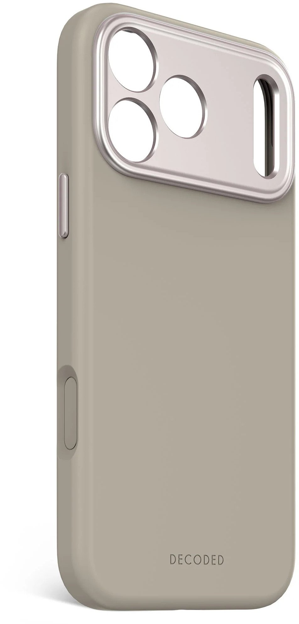 Decoded AntiMicrobial Silicone Backcover - silikonowa obudowa ochronna do iPhone 17 Pro Max kompatybilna z MagSafe (soft taupe)