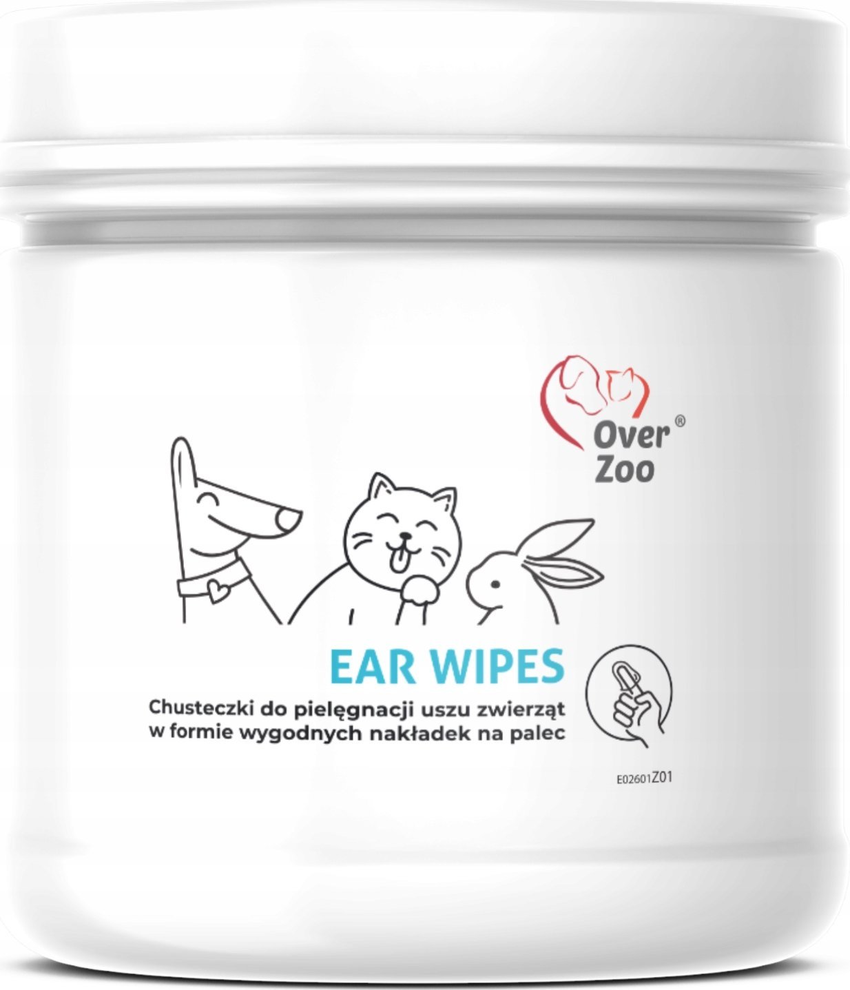 Over Zoo OVER ZOO EAR WIPES CHUSTECZKI DO PIELĘGNACJI USZU 50szt