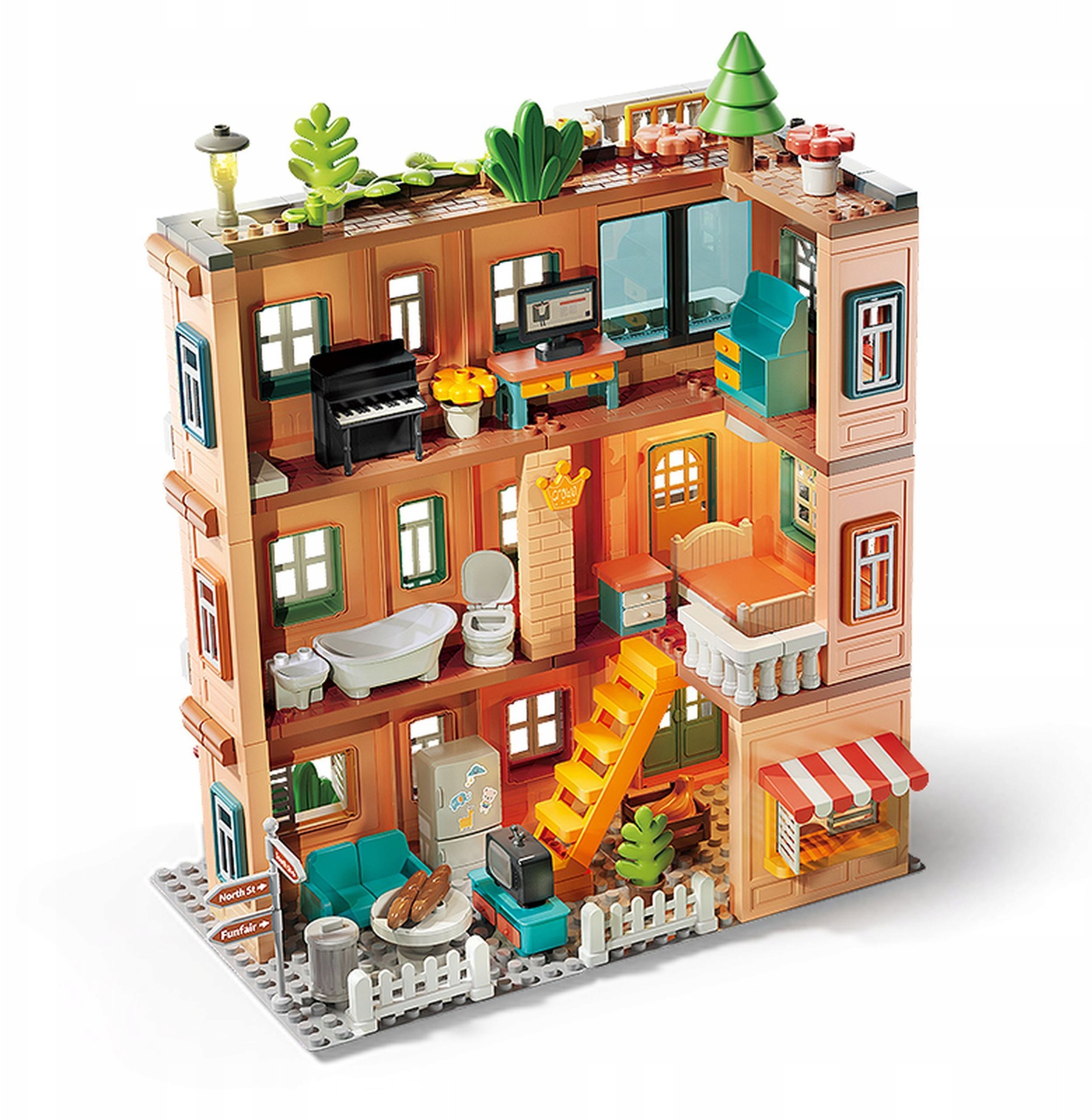 Klocki konstrukcyjne willa 382 elementy