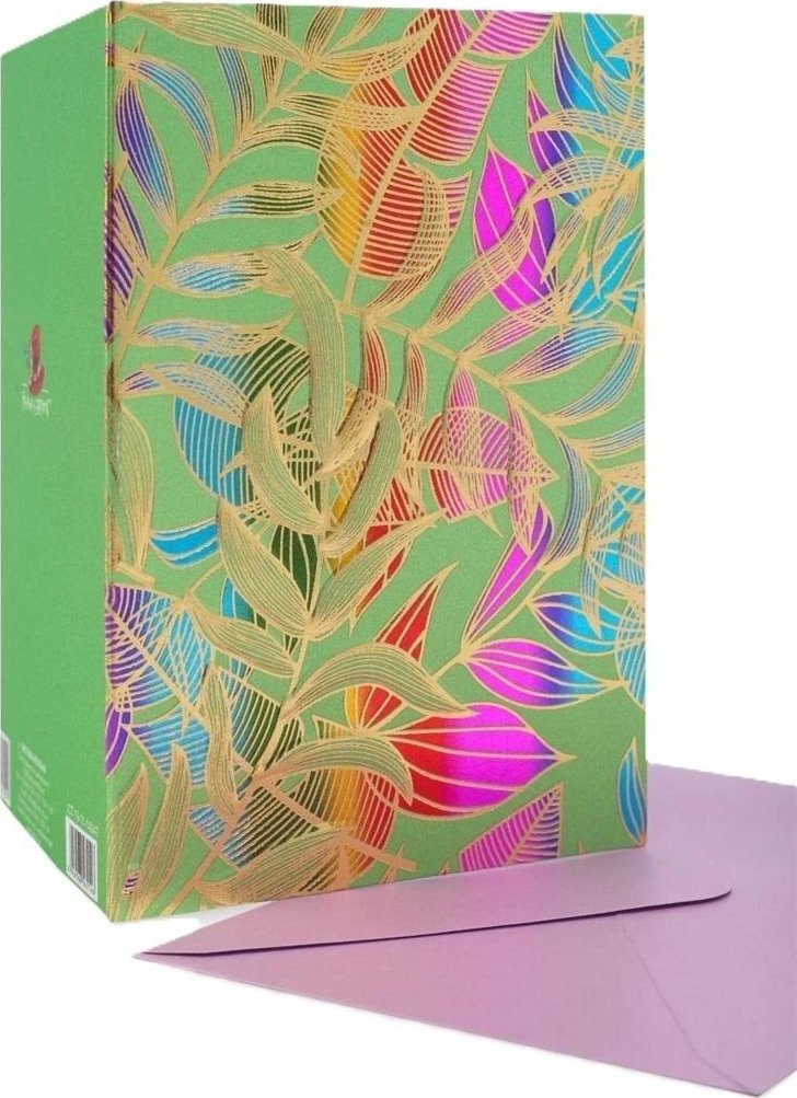 Fresh Karnet B6 JCT-19-11-14047 złocony Liście