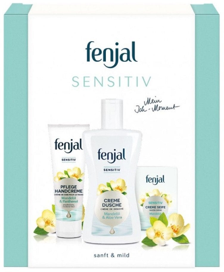 FENJAL_SET Sensitive krem pielęgnacyjny do rąk 75ml + żel pod prysznic 200ml + mydło w kostce 100g