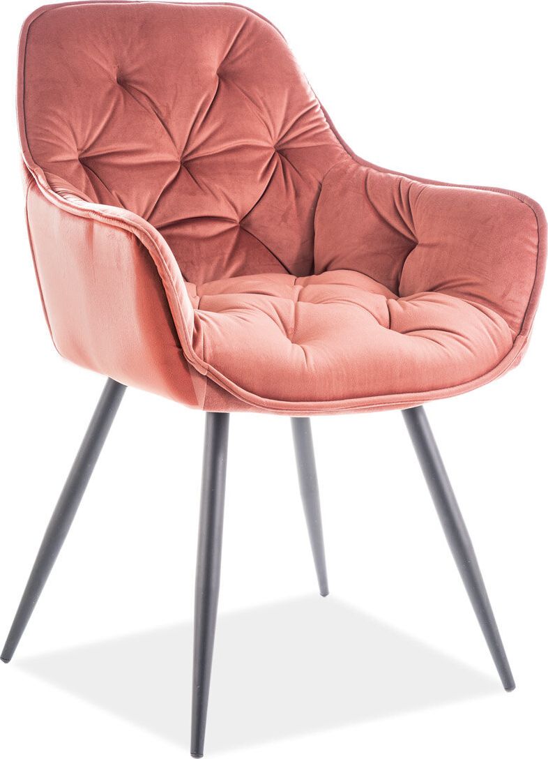 Signal 2-jų kėdžių komplektas Signal Meble Cherry, rožinis