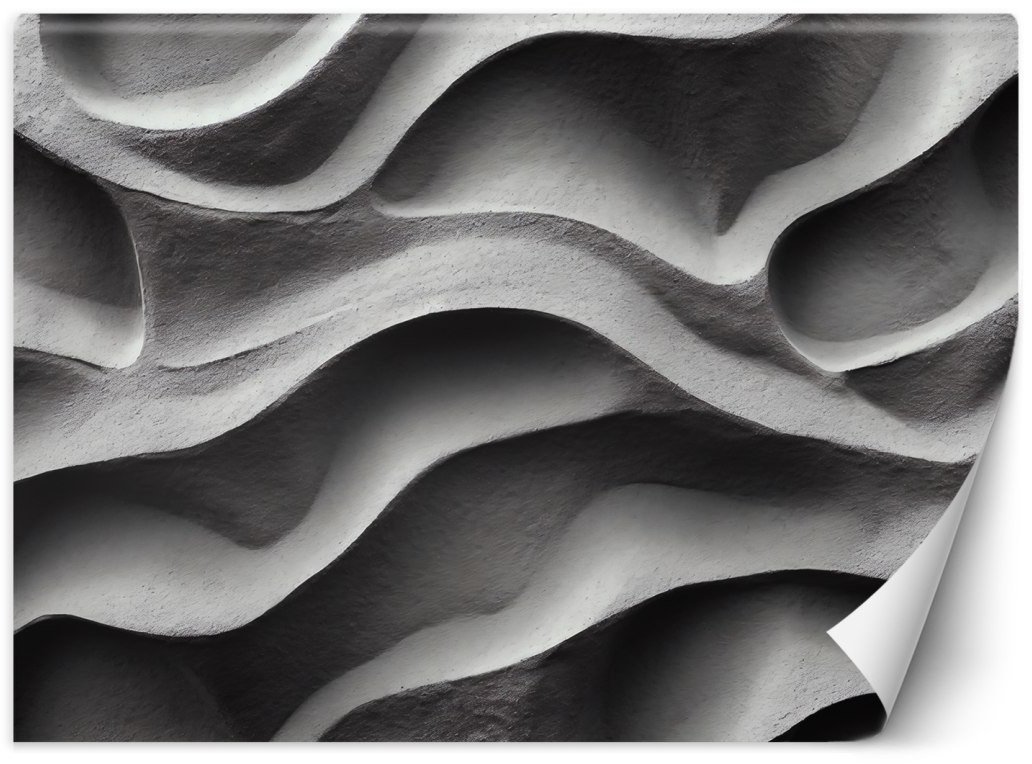 Fototapeta, Betonowe fale 3D - 150x105