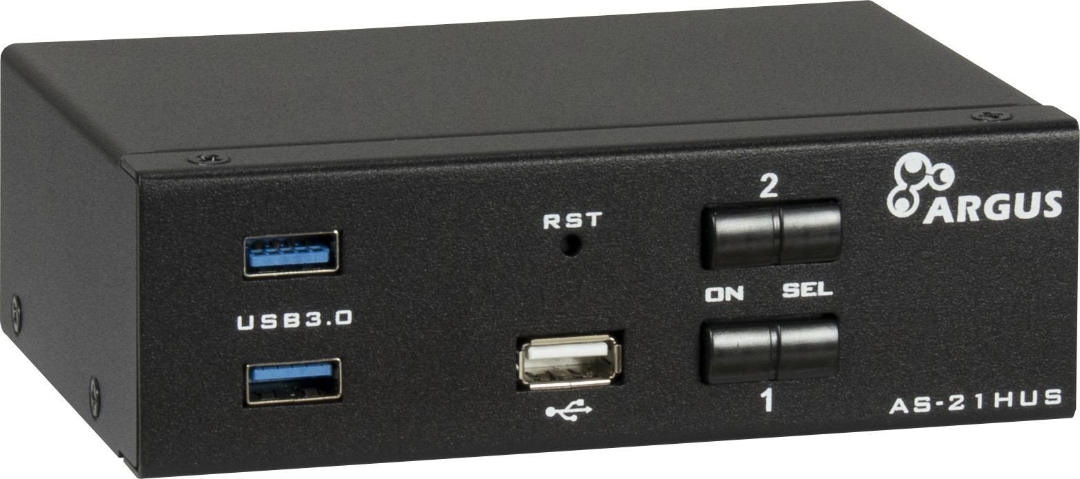 Inter-Tech IPC KVM Switch AC-21HUS HDMI, 4K@60Hz