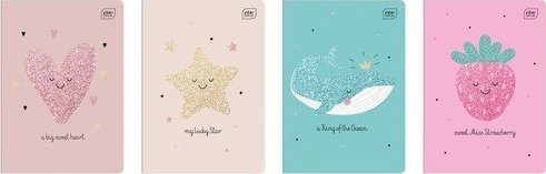 Interdruk Zeszyt A5/32K kratka Glitter (10szt)