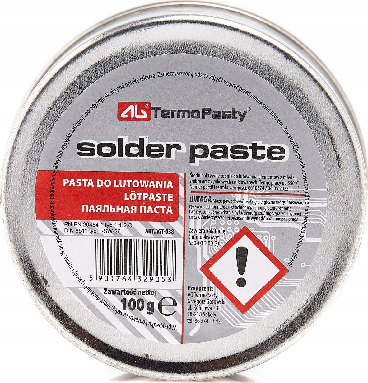 Techrebal Pasta lutownicza 100g