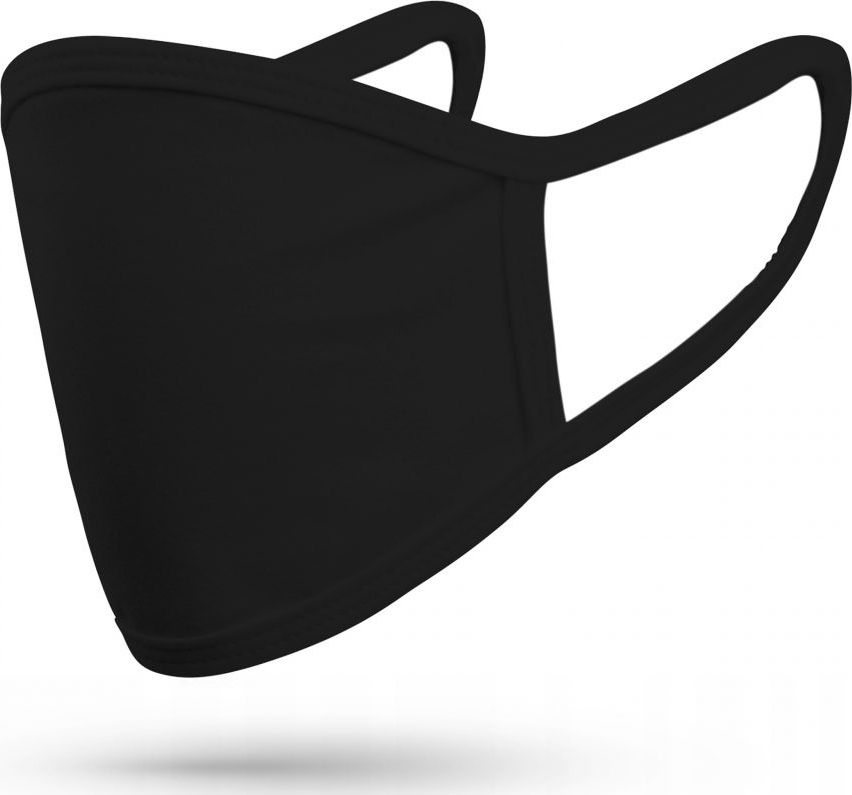 FDTwelve Maseczka ochronna 2-warstwowa wielokrotnego użytku Black