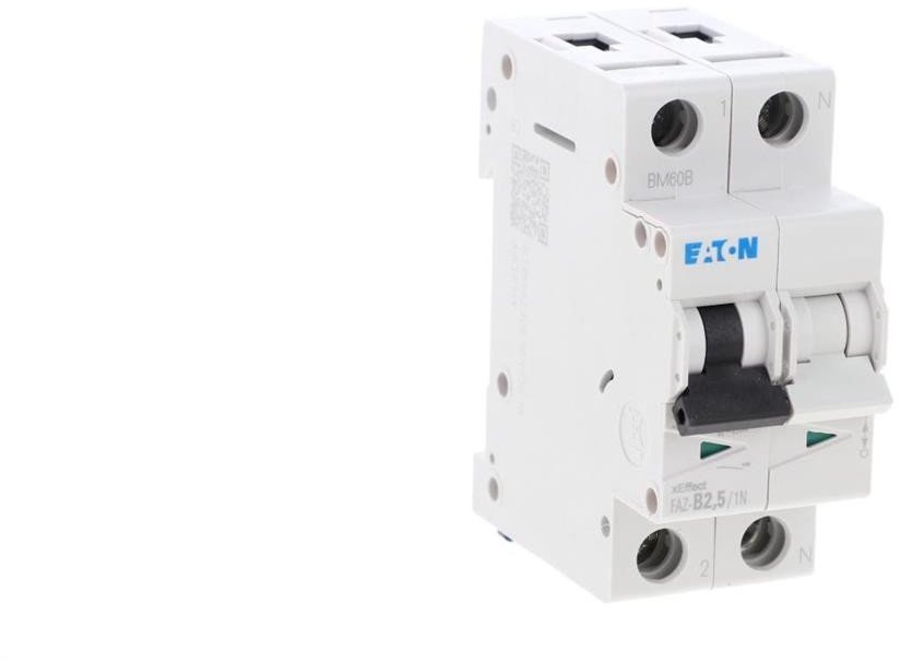 Wyłącznik nadprądowy 1P+N B 2,5A 15kA AC FAZ-B2,5/1N 278637
