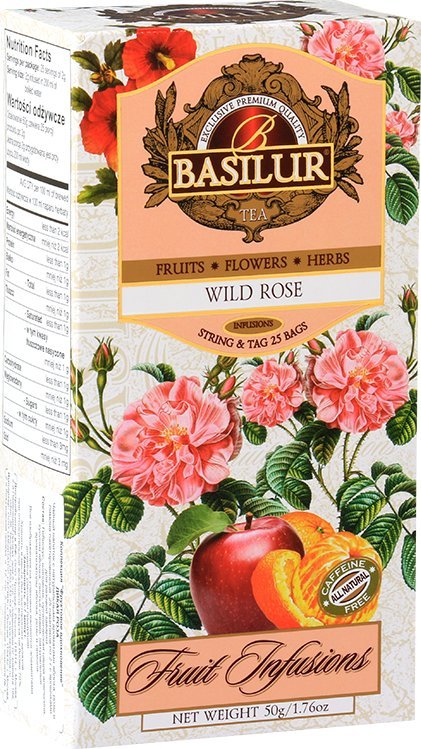Basilur Napar owocowy herbata Basilur Wild Rose 25x2g