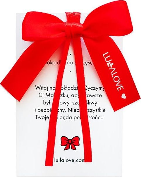 LullaLove Czerwona kokardka na szczęście Lullalove