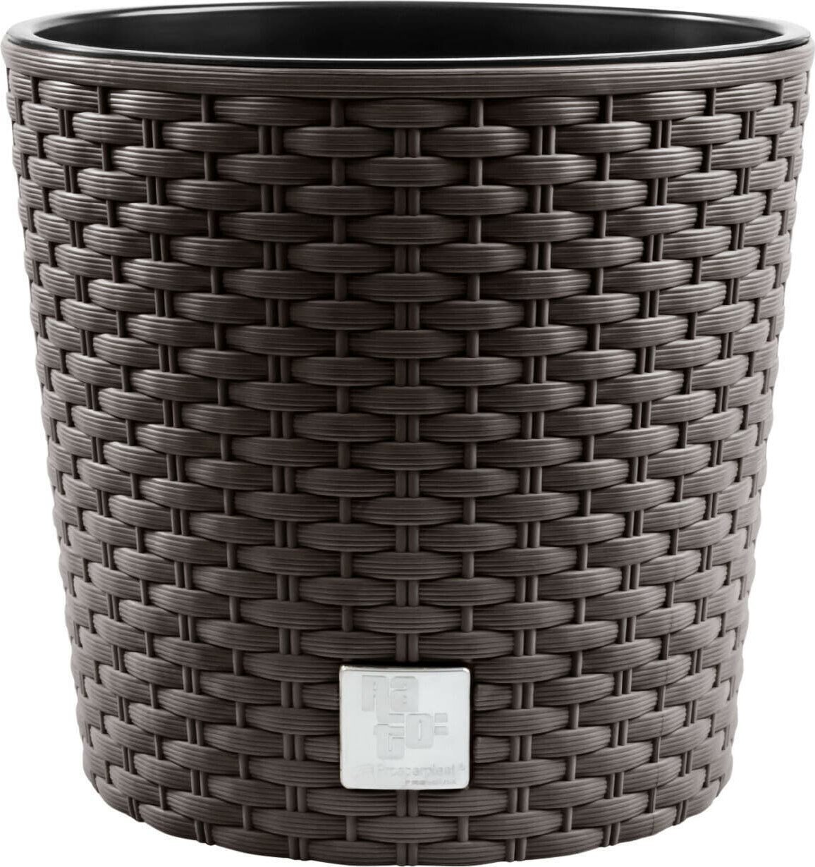 Prosperplast Doniczka z wkładem Rato Round DRTUS200L umbra