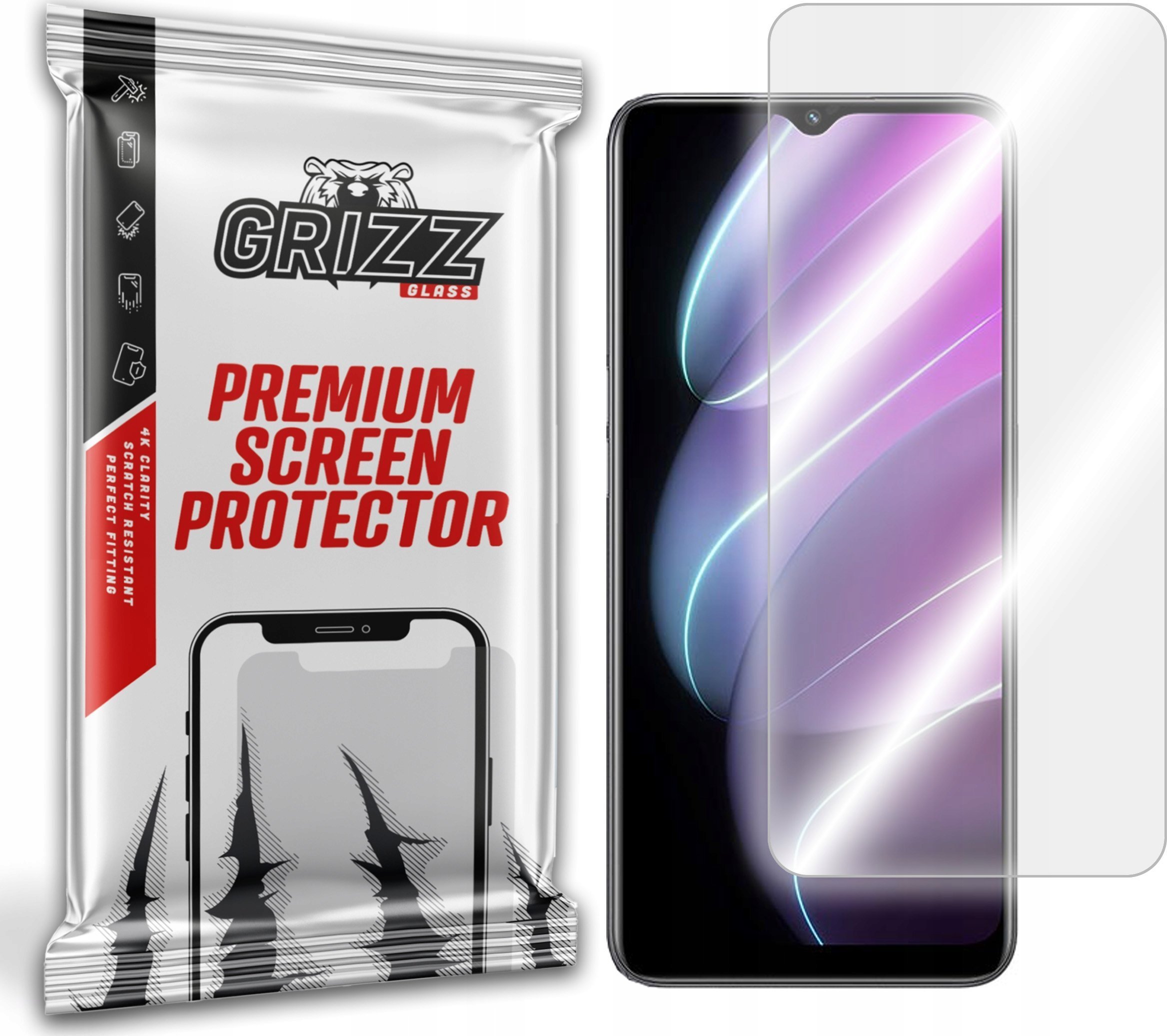 GrizzGlass Szkło hybrydowe GrizzGlass HybridGlass Realme V30