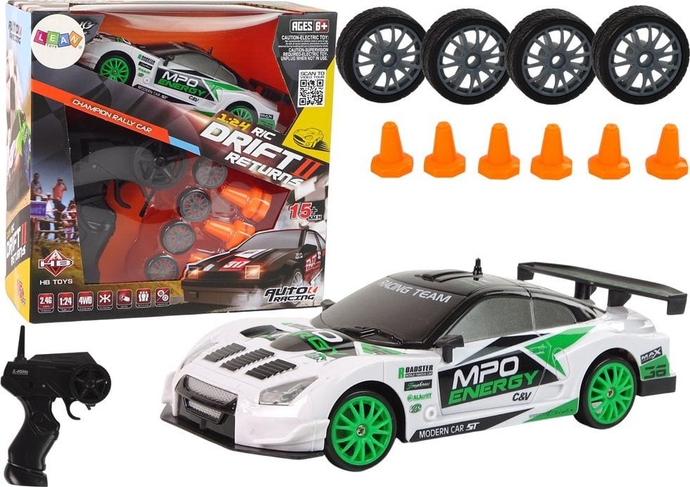LeanToys Auto Sportowe Drift Zdalnie Sterowane R/C 15 km/h Zmiana kół LEAN Toys