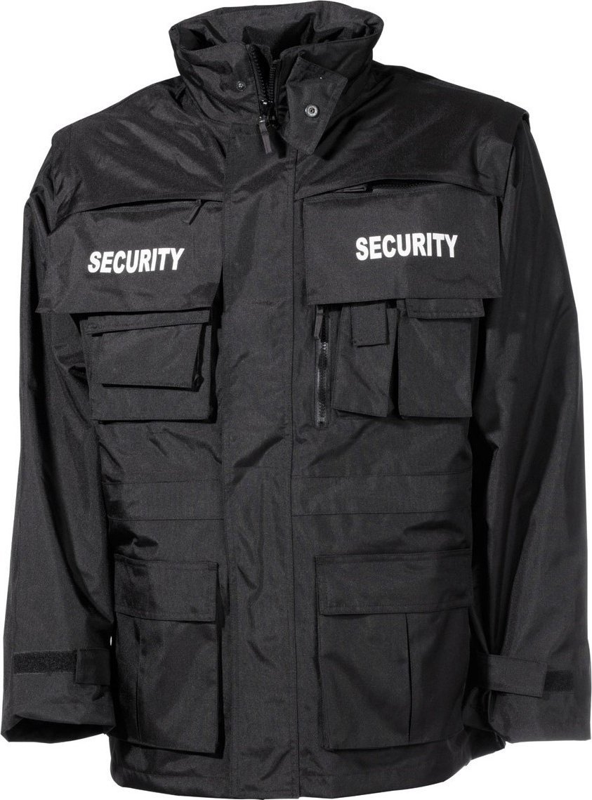 Kurtka męska MFH Kurtka wodoodporna "Security" czarna 4XL