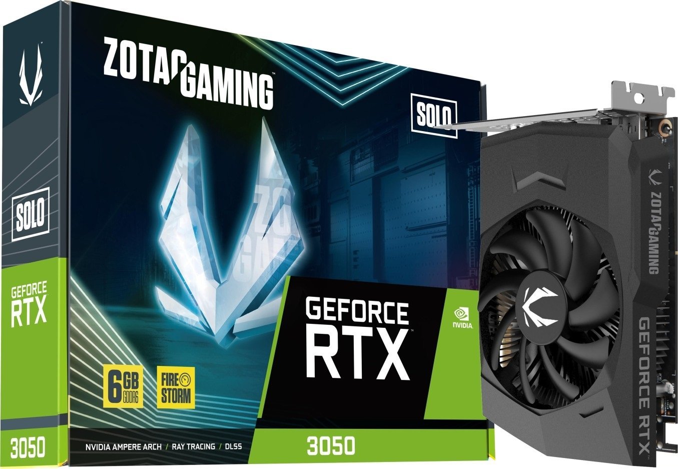 Karta graficzna Zotac Gaming GeForce RTX 3050 Solo 6GB GDDR6 (ZT-A30510G-10L)