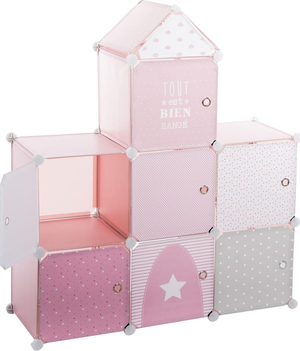 Szafka Castle do pokoju dziecka różowa