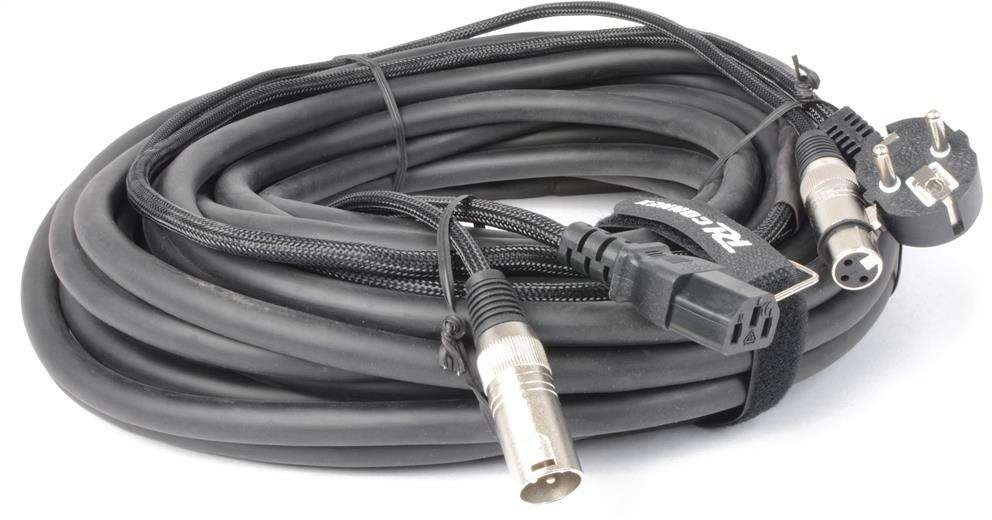 CX02-15 Kabel audio COMBI SHUKO XLR F / IEC F - XLR M. 15m PD Connex one size