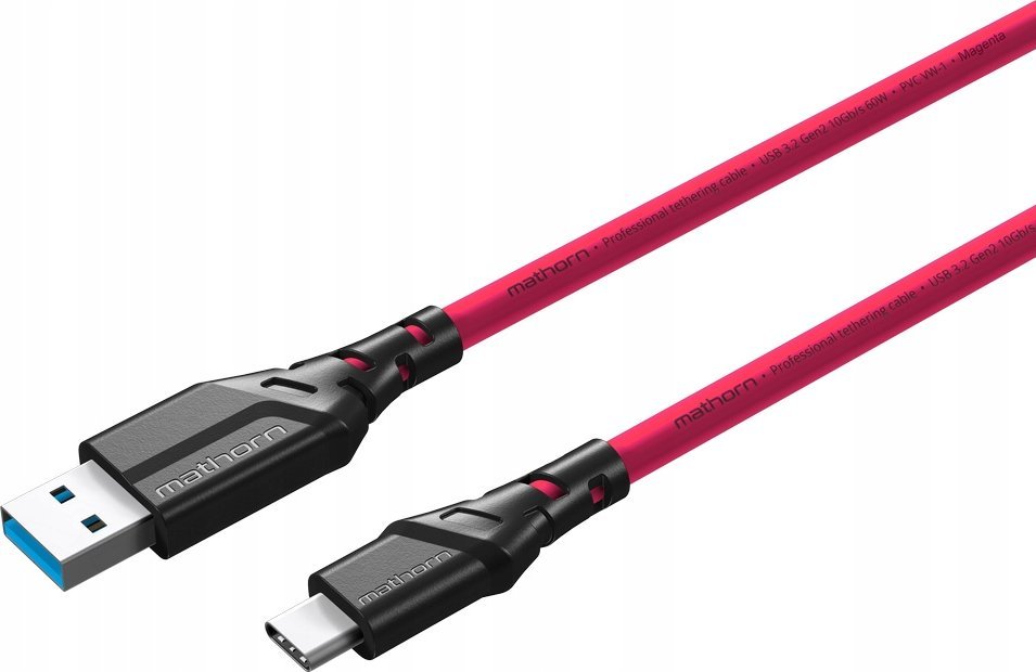 Kabel USB Eaton USB-A - USB-C 5 m Różowy (MTC-500M)