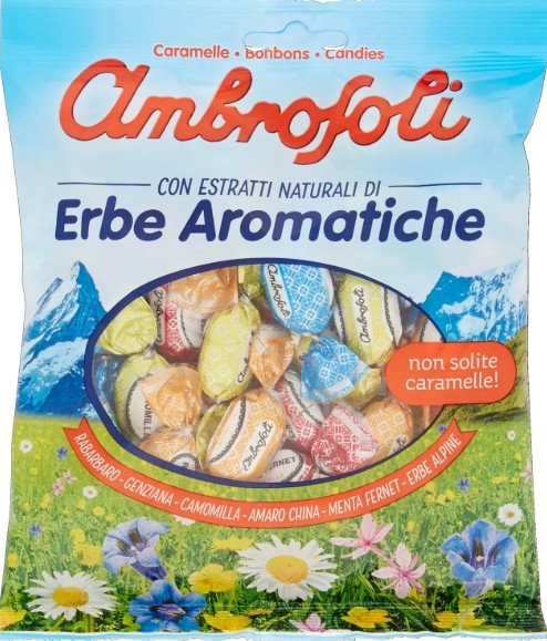 Cukierki miętowe Erbe Aromatiche 150g - Ambrosoli
