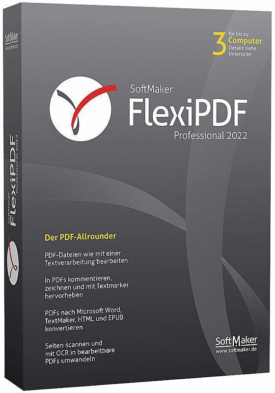 SoftMaker Flexi PDF Professional 2022 WIN 3Geräte