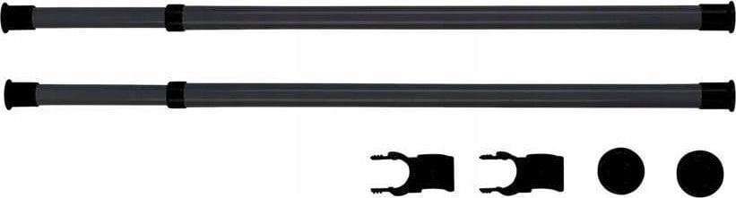 Wenko Szyna do garderoby, drążek do ubrań HERKULES 2 sztuki, 75-120 cm, WENKO