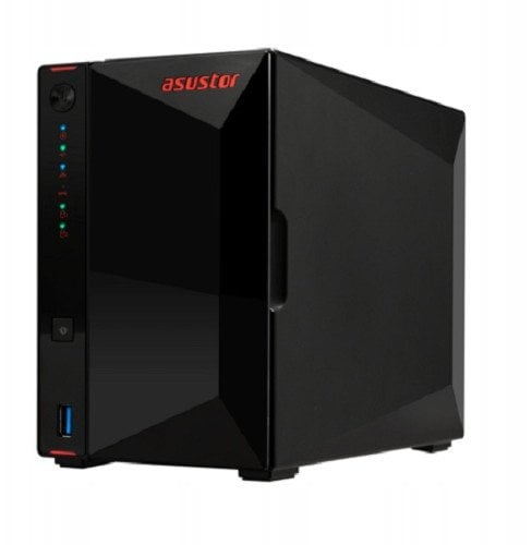 Serwer plików Asustor NIMBUSTOR 2 GEN2 AS5402T 2-bay, Intel Celeron N5105 Quad-Core 2.0GHz, 8GB RAM DDR4. 2x2.5 GbE LAN, 3x USB 3.2. HDMI 2.0B, 4 x M.