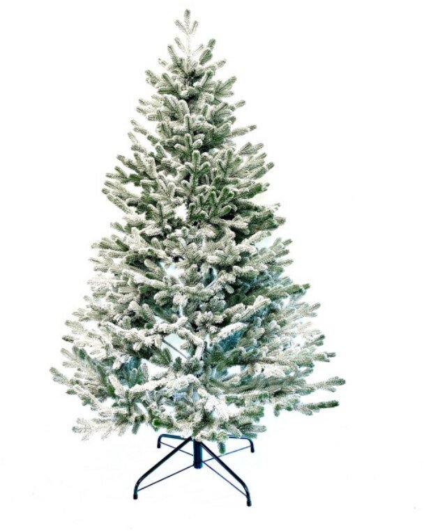 PE Christmas medžio Traditional snowy 160 cm žalias